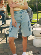 Baggy Freight Wide-Leg Denim Short