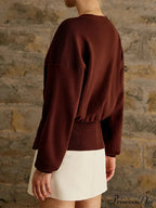 Baggy Hollow Out V-Neck Knit Cardigan