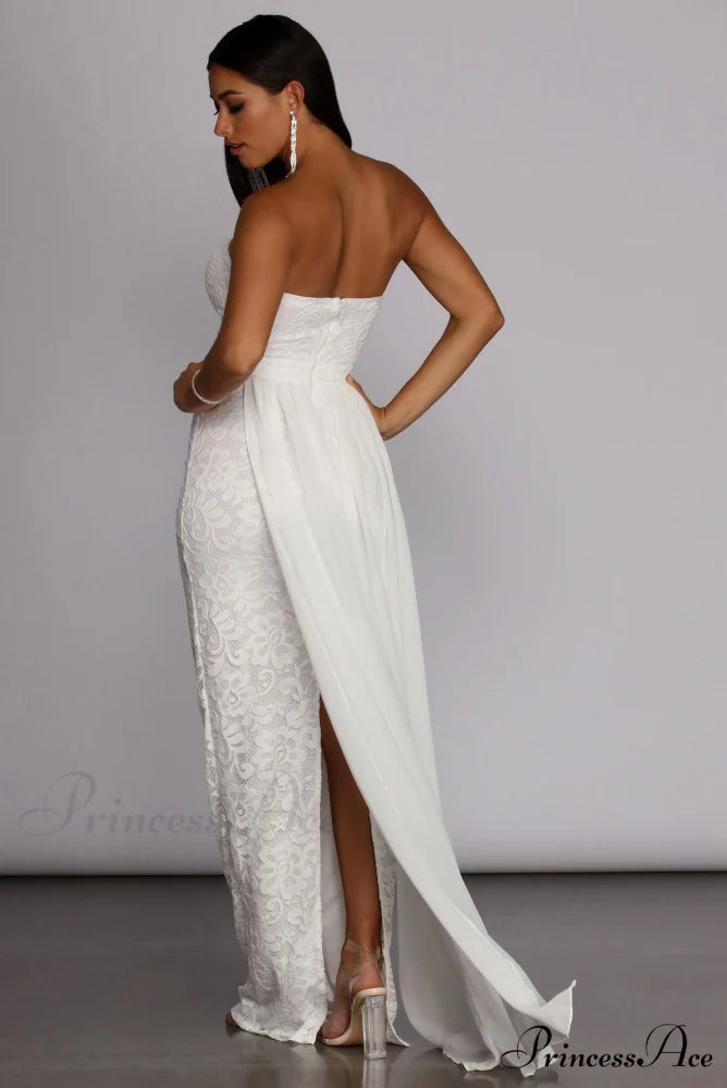 Bailey Strapless Stylish Lace Dress