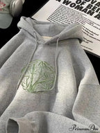 Bamboo Design Casual Y2K Hoodie
