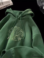 Bamboo Design Casual Y2K Hoodie