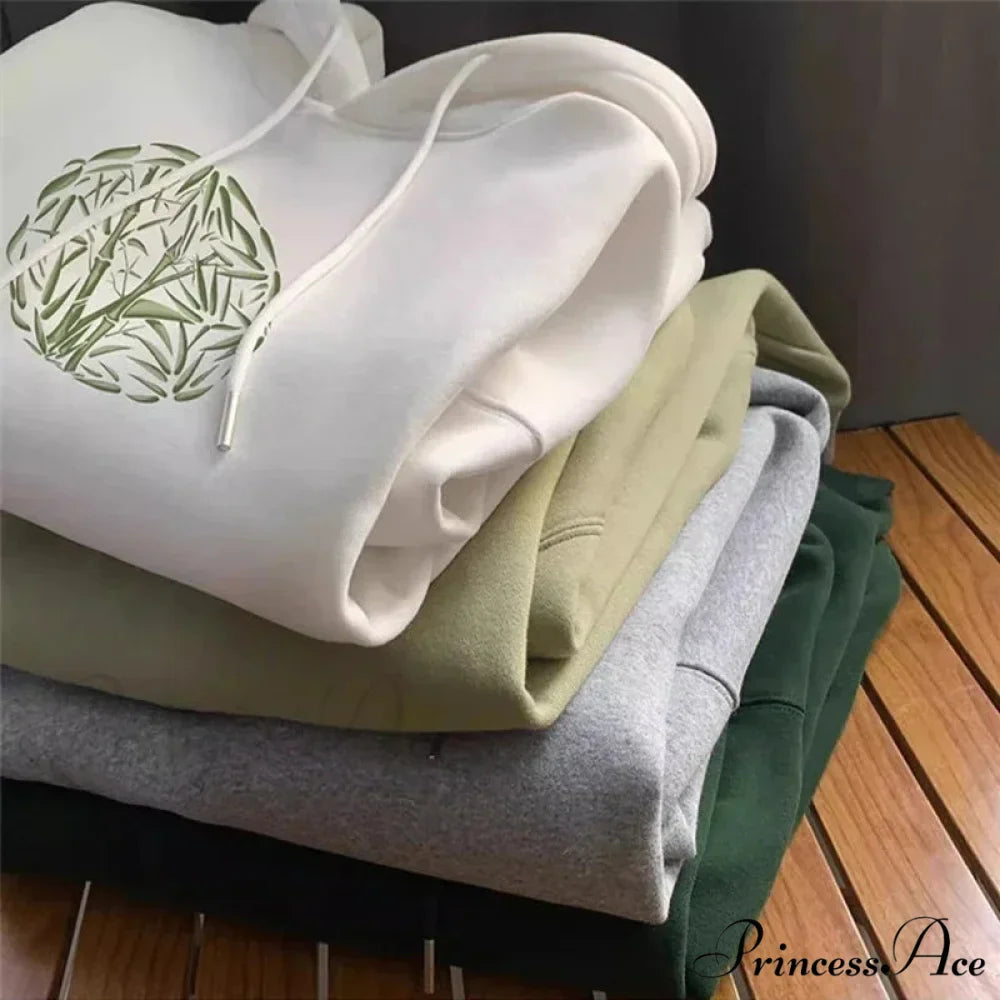 Bamboo Design Casual Y2K Hoodie