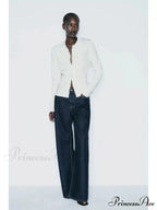 Basic Polo Neck Extended Sleeve Cardigan