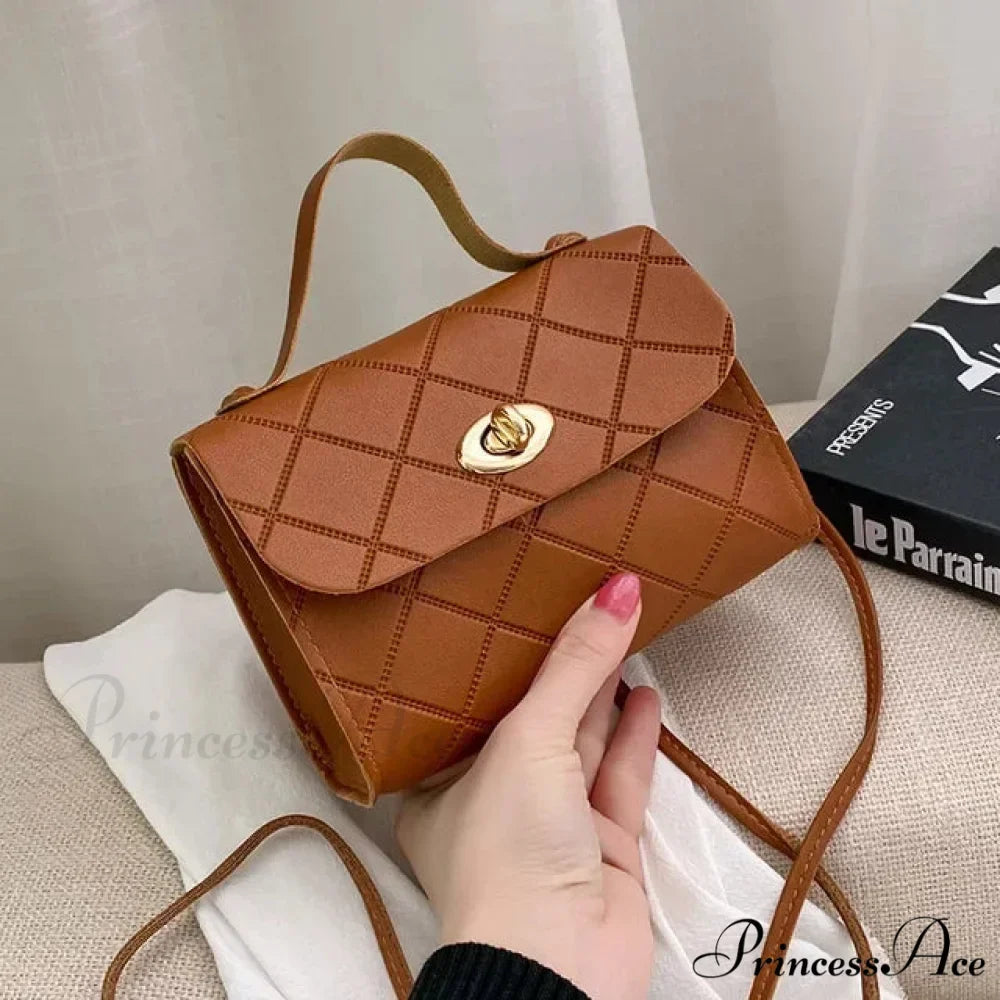 Basic Synthetic Leather Cell Phone Change Crossbody Purse