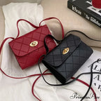 Basic Synthetic Leather Cell Phone Change Crossbody Purse