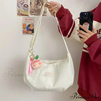 Basic University Style Nylon Spacious Crossbody