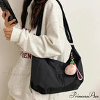 Basic University Style Nylon Spacious Crossbody