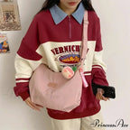 Basic University Style Nylon Spacious Crossbody