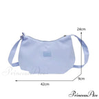 Basic University Style Nylon Spacious Crossbody
