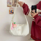 Basic University Style Nylon Spacious Crossbody