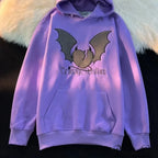 Bat Stitching Harajuku Hoodie