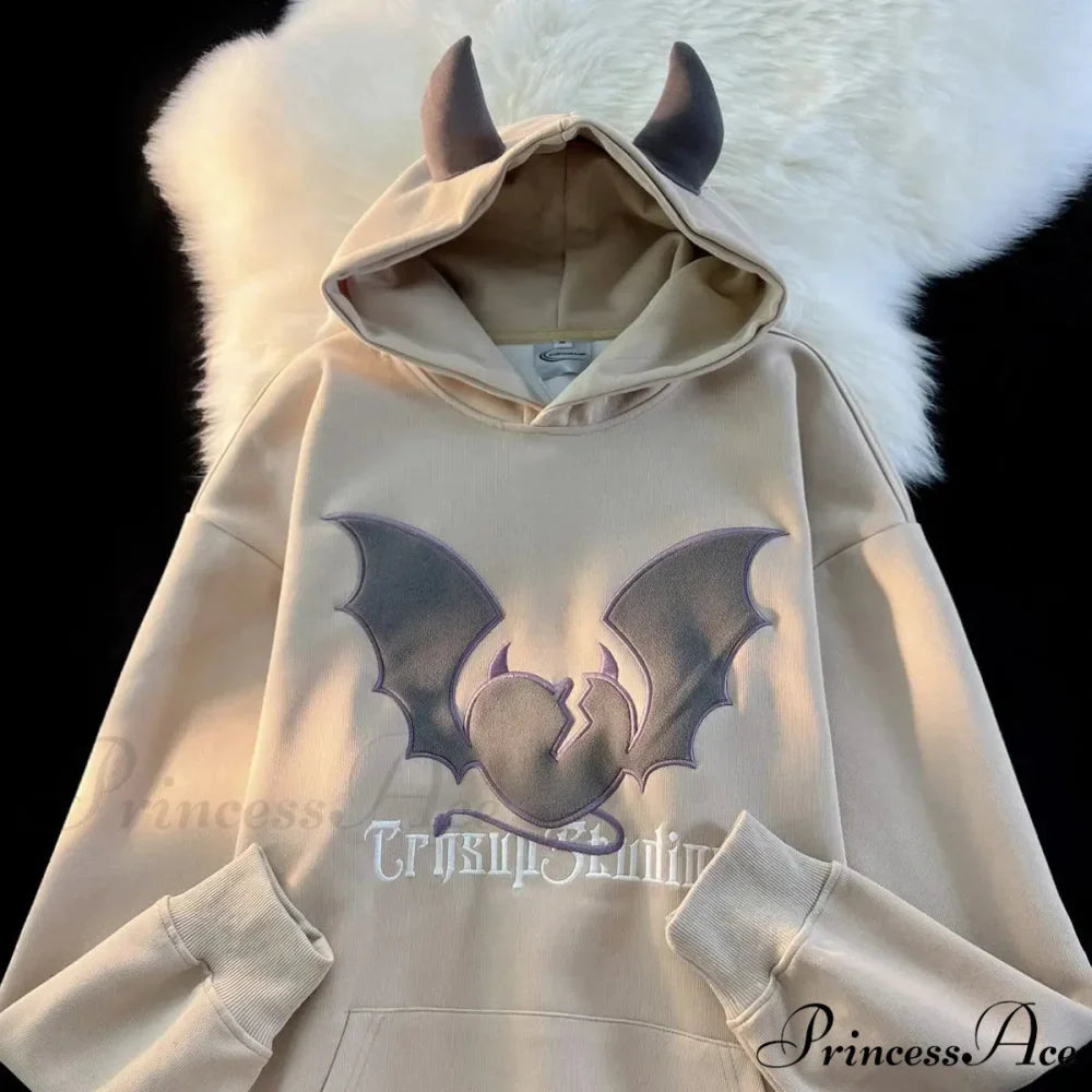 Bat Stitching Harajuku Hoodie