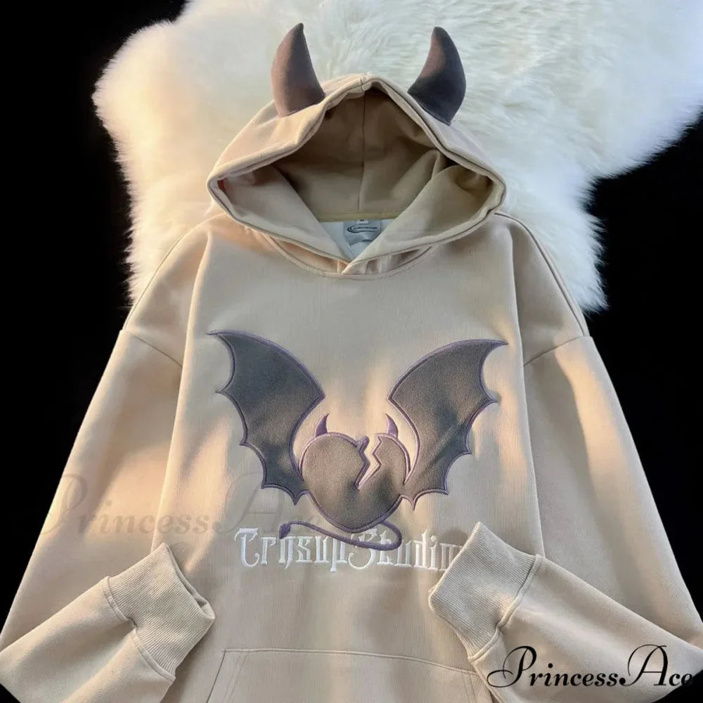 Bat Stitching Harajuku Hoodie