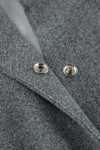 Trendy Grey Wool Short Coat
