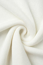 Cotton Loose Fit Off-Shoulder Knit Sweater