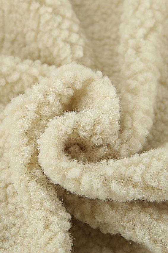 Short Stand Collar Sherpa Jacket