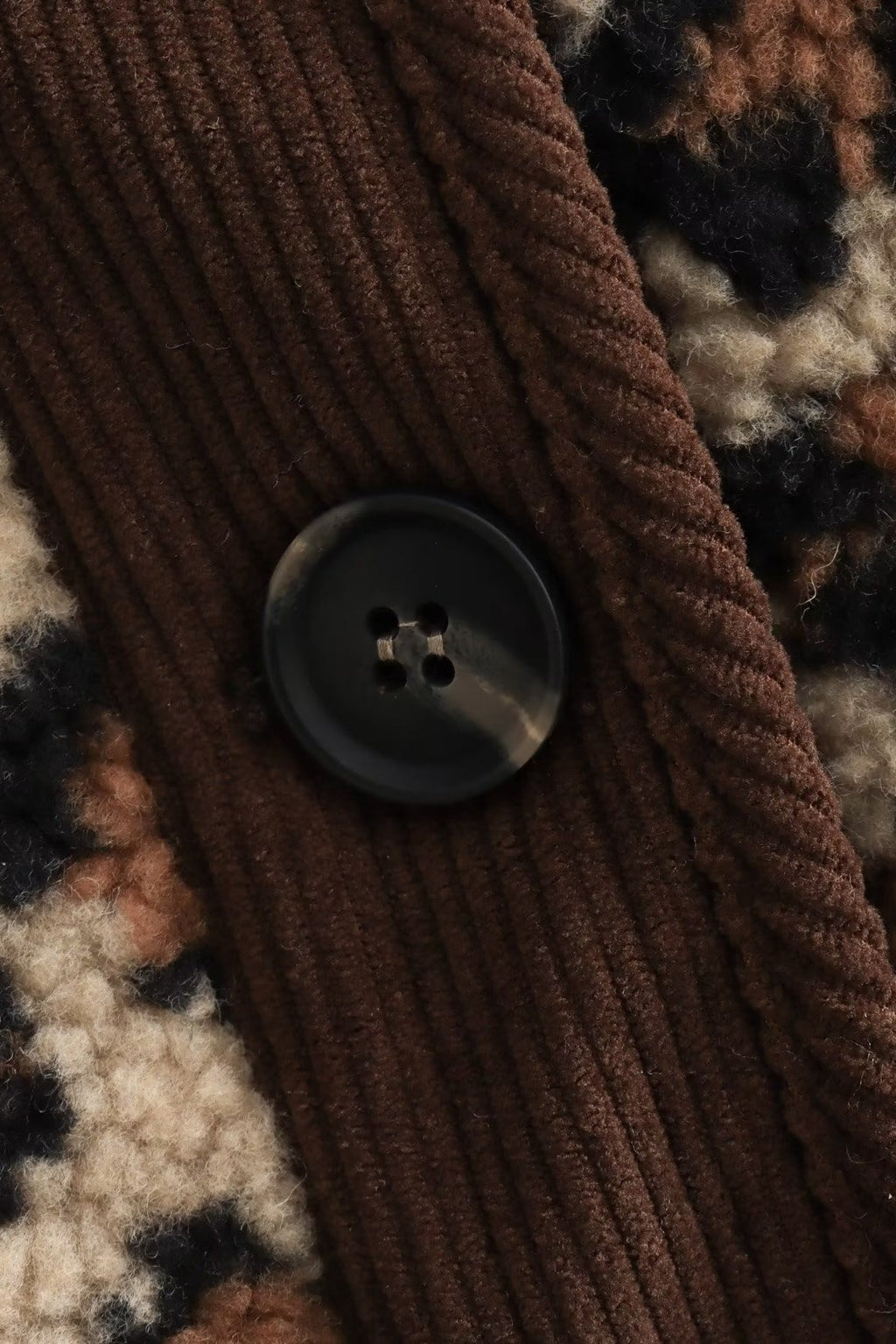 Leopard Print Loose Fit Sherpa Coat