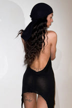 Halter U-Neck Bodycon Mini Dress