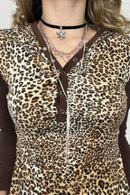 Contrast Raglan Sleeve Blouse