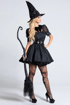 Witch Cosplay Mini Dress Halloween Costume