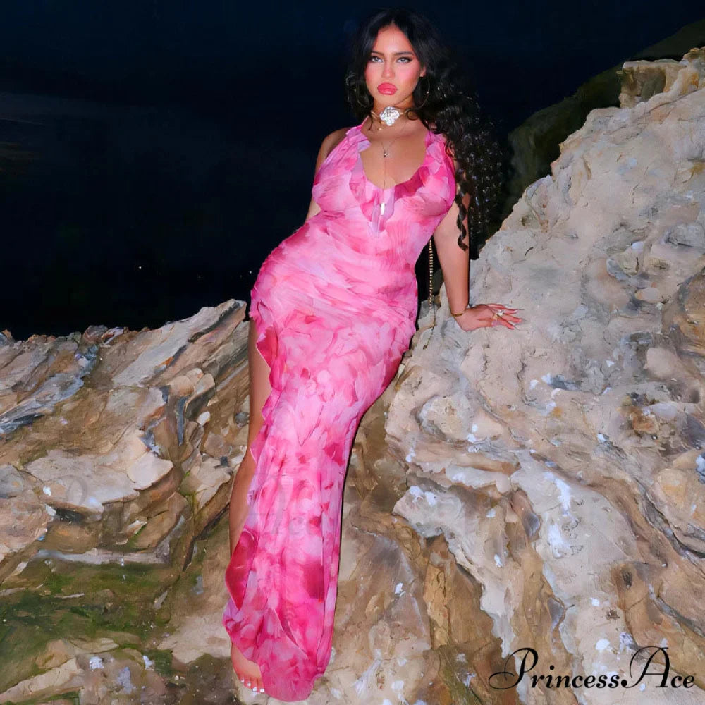 Beach Vacation Smocked Crew Neck Long Sophisticated Sleeve Tie Back Mini Dress - White