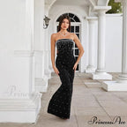 Beaded French Style Sleeveless Prom Dress