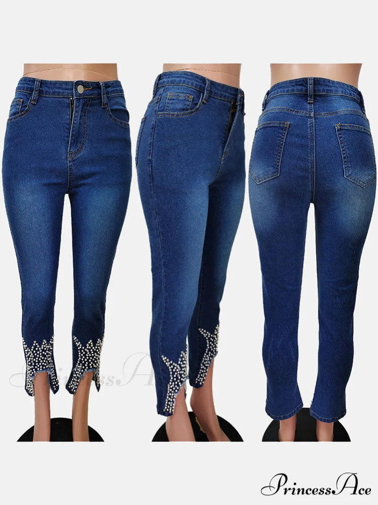 Beaded Sleeve Twist Trendy Front Midi Dress