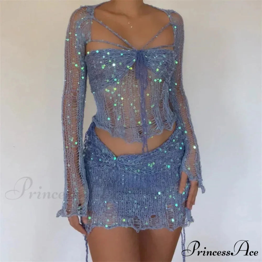 Beaded Sweater Maxi Dress