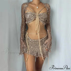 Beaded Sweater Maxi Dress