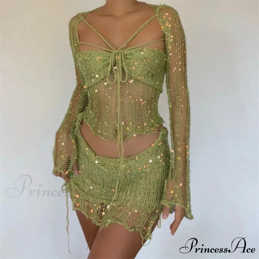 Beaded Sweater Maxi Dress