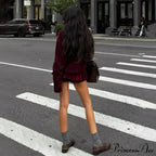 Bear Stitched Cartoon University Style Pullover