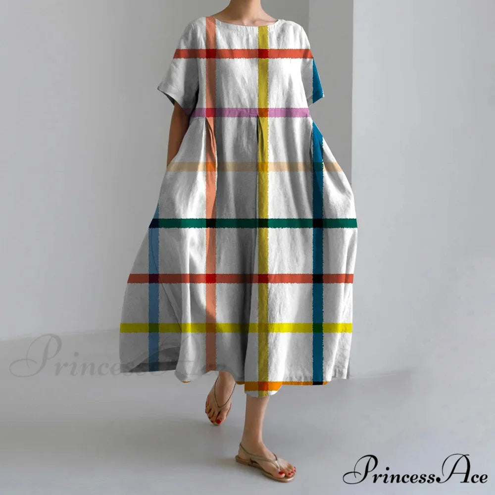 Beautiful 3D Flower Pattern Short Sleeve Midi Evening Dress