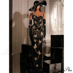 Beautiful High-Waisted Sparkling Bandage Dress Prom Dress