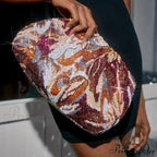 Beautiful Sparkling Crimson Evening Clutch Bag