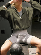 Been A Minute Trendy Pockets Crop Hoodie