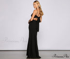 Bette Formal Open Charming Back Crepe Dress