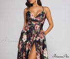 Betty Formal Stylish Floral A-Line Dress