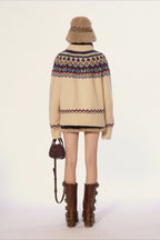 Vintage Fair Isle Knit Sweater