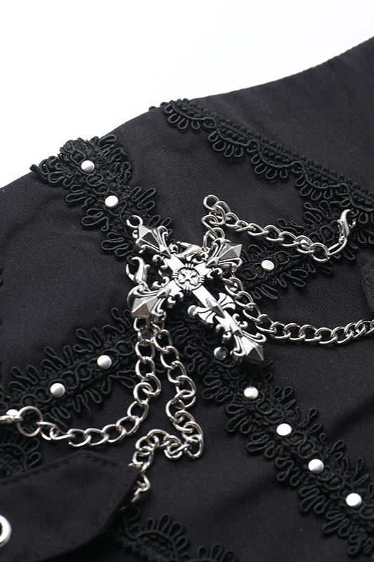 Punk Style High Waist Skirt