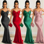 Bianca Ruched Stylish Mermaid Formal Dress