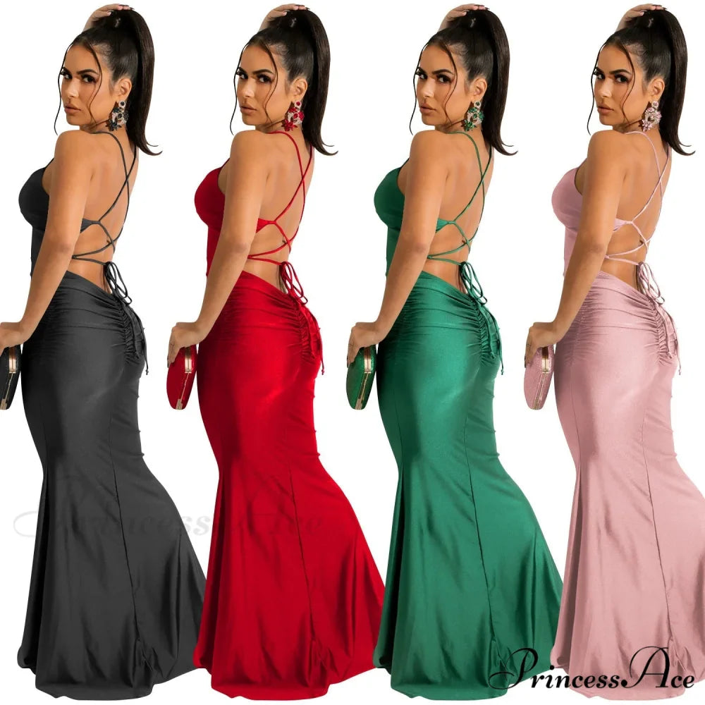 Bianca Ruched Stylish Mermaid Formal Dress