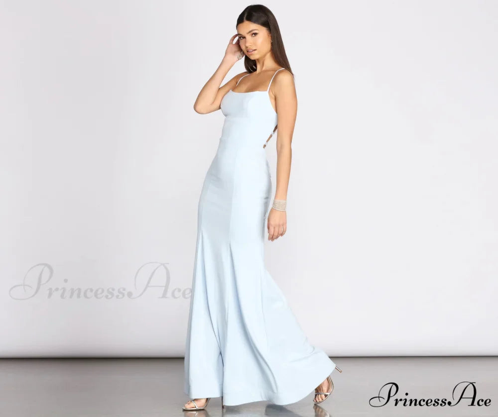 Billie Crepe Lace Charming Up Mermaid Gown