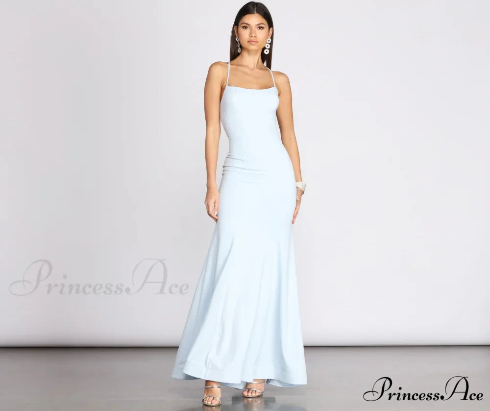 Billie Crepe Lace Charming Up Mermaid Gown