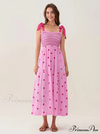 Bind-Shoulder Blooms Tank Layered Frill Sweetheart Floral Garment