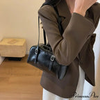 Black-and-White Style Boston Shoulder Crossbody Bag