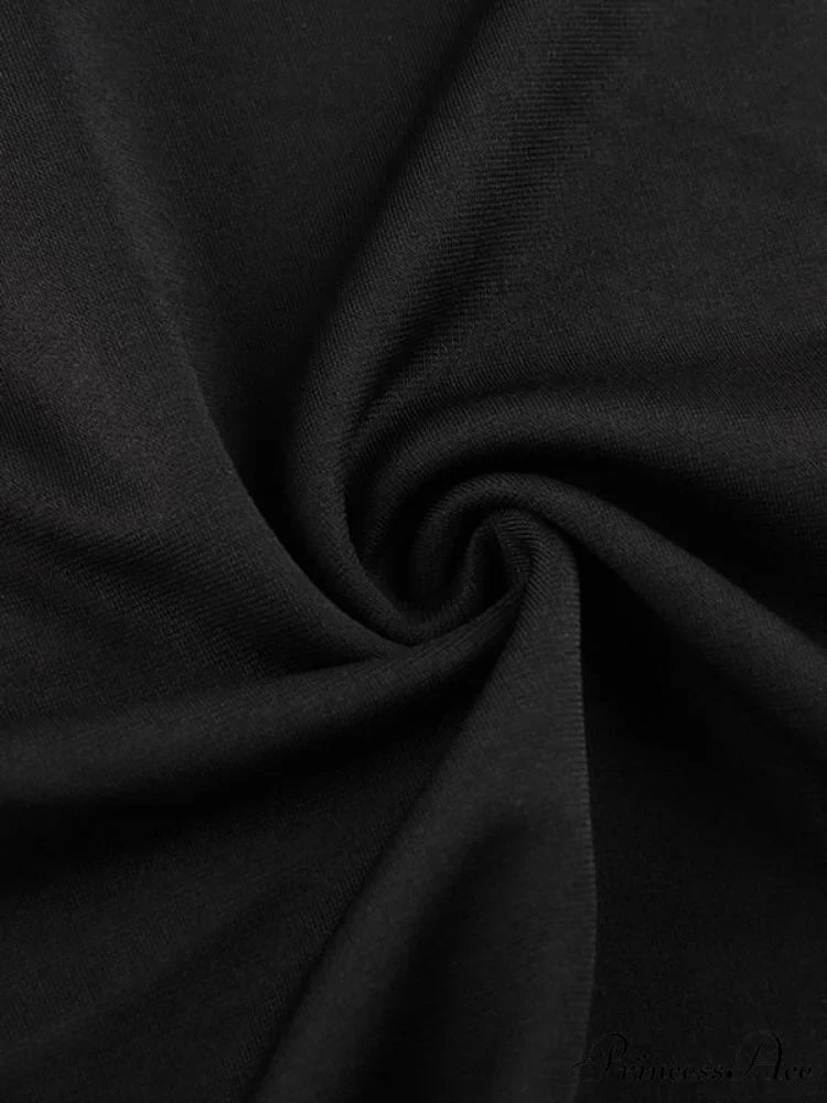 Black Halter Graceful Crop Cami Top