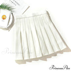 Black High Waist Pleated Vintage Gothic Streetwear Cross Print Skirt