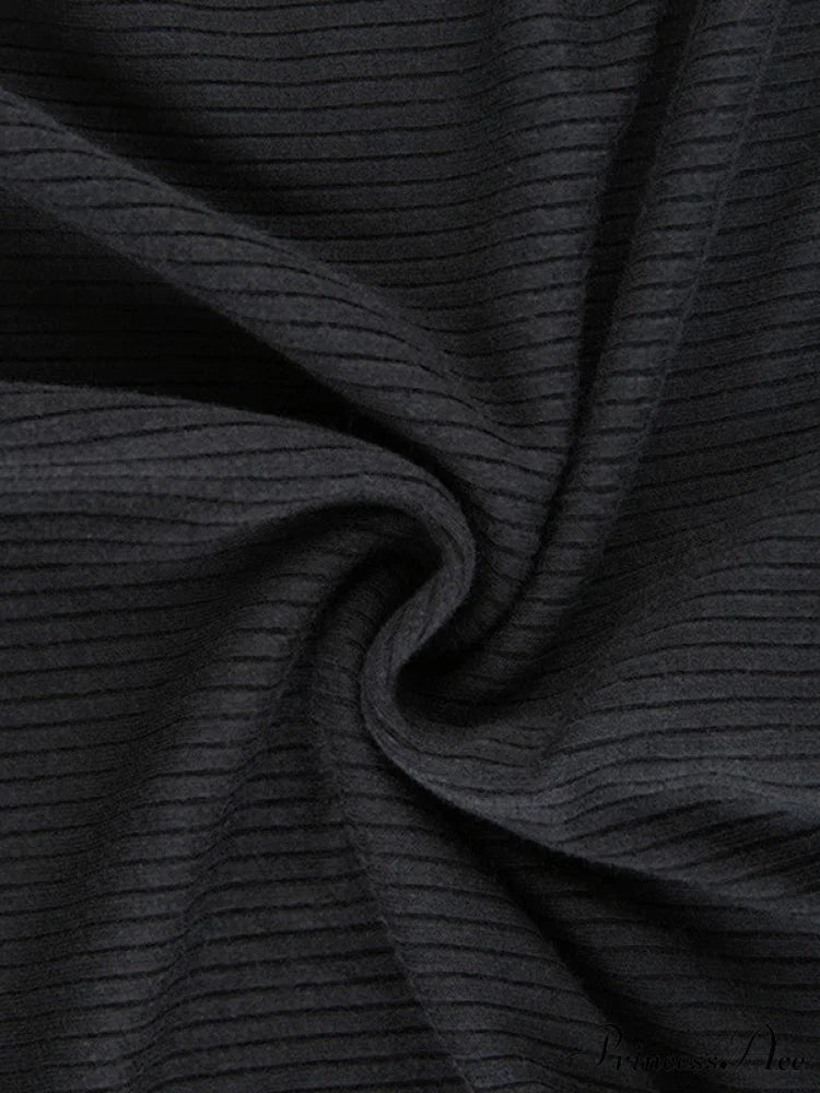 Black Ruched Graceful Bodycon Mini Dress