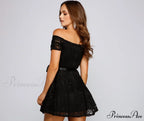 Blair Formal Off Charming The Shoulder Lace Dress