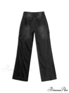 Bleached Painted Graceful Boyfriend Jeans